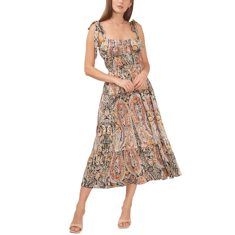 1.State Womens Floral Long Maxi Dress Elegant Floral Maxi Dress