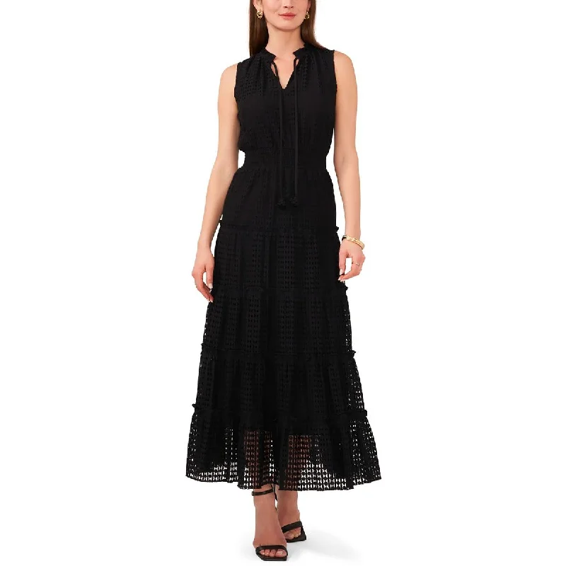 1.State Womens Lace Long Maxi Dress Trendy Ruffled Maxi Dress