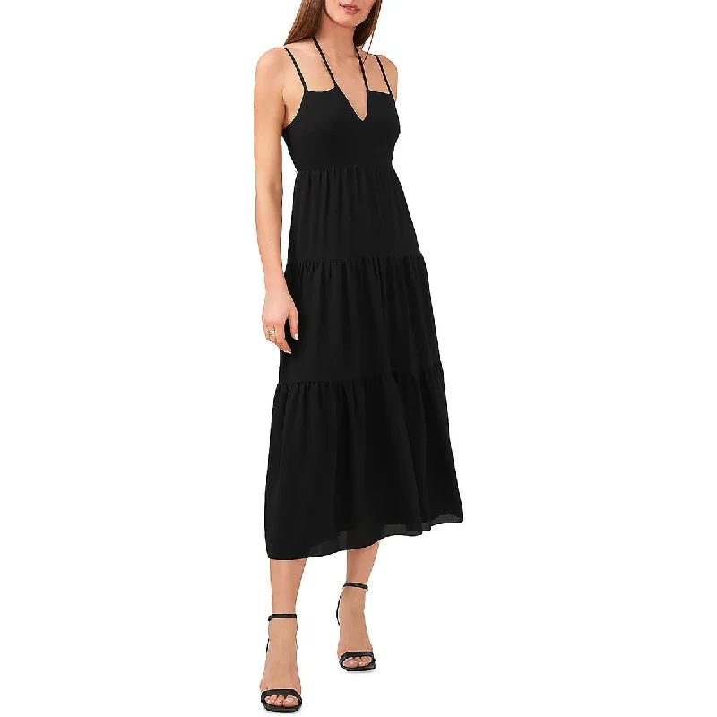 1.State Womens Tie Front Long Maxi Dress Stylish Long Sleeve Maxi Dress