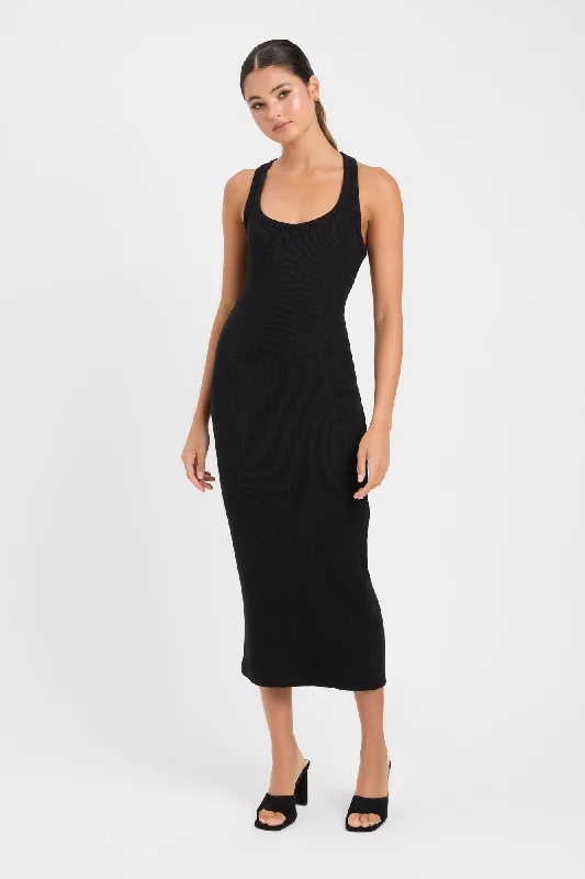 Abbie Midi Dress Fashionable Polka Dot Midi Dress