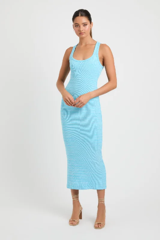 Abbie Midi Dress Elegant V-Neck Midi Dress