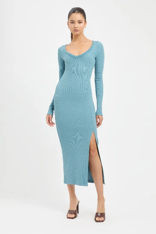 Angela Midi Dress Cozy A-Line Midi Dress