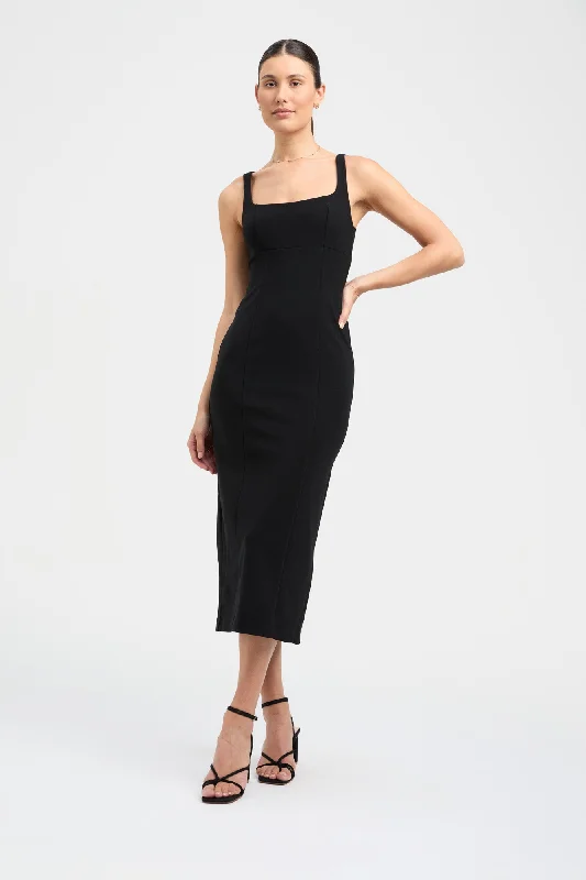 Aurora Midi Dress Stylish Off-Shoulder Ruffle Dress