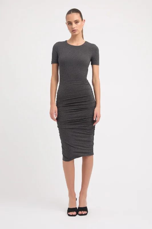 Betty Midi Dress Fashionable Plaid Midi Dress