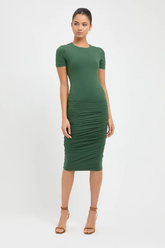 Betty Midi Dress Cozy Spaghetti Strap Midi Dress