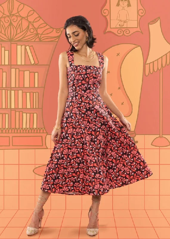 Blossom Midi Dress Fashionable Chiffon Midi Dress