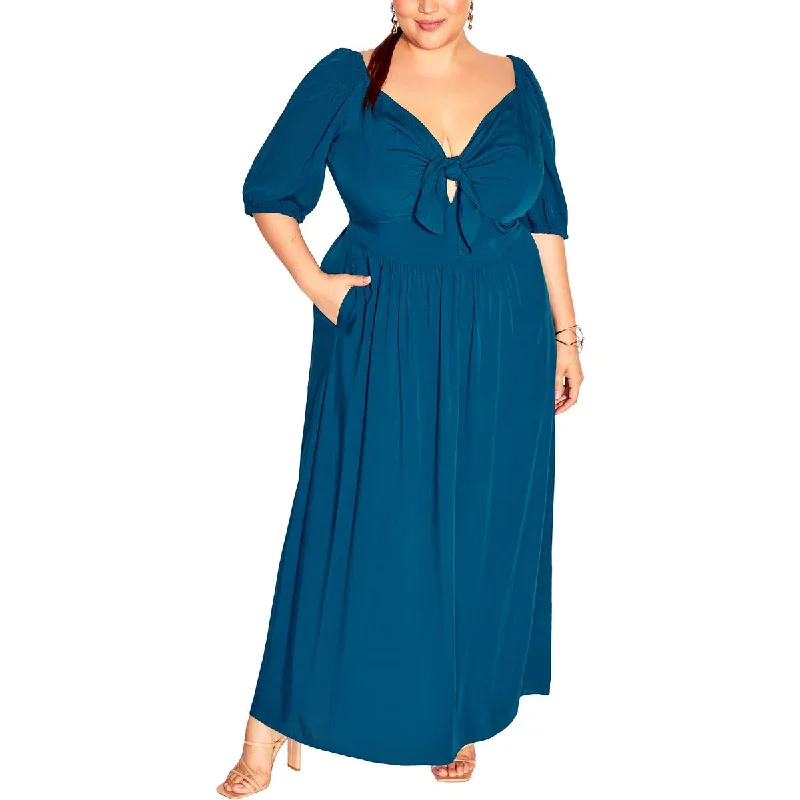 City Chic Womens Flared Fitted Maxi Dress Classic Strapless Maxi Dress