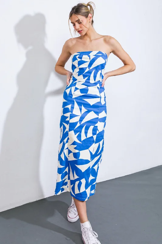 PICKING PETALS WOVEN MIDI DRESS Cozy Knit Midi Dress