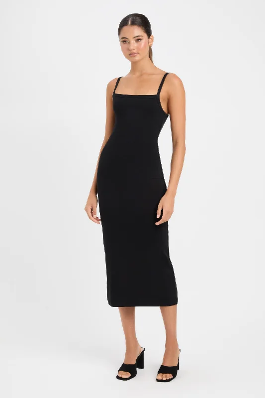 Dottie Midi Dress Comfortable Geometric Print Midi Dress