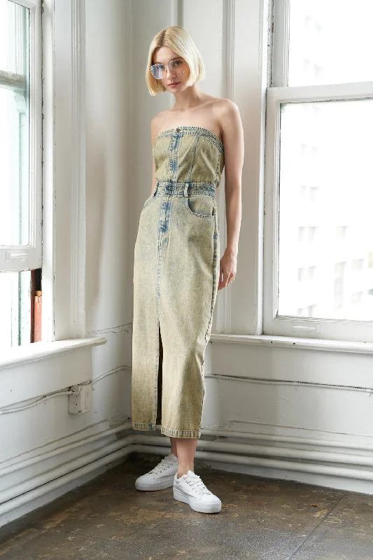 UNBEATABLE MEMORIES MIDI DRESS Fashionable Floral Embroidery Midi Dress