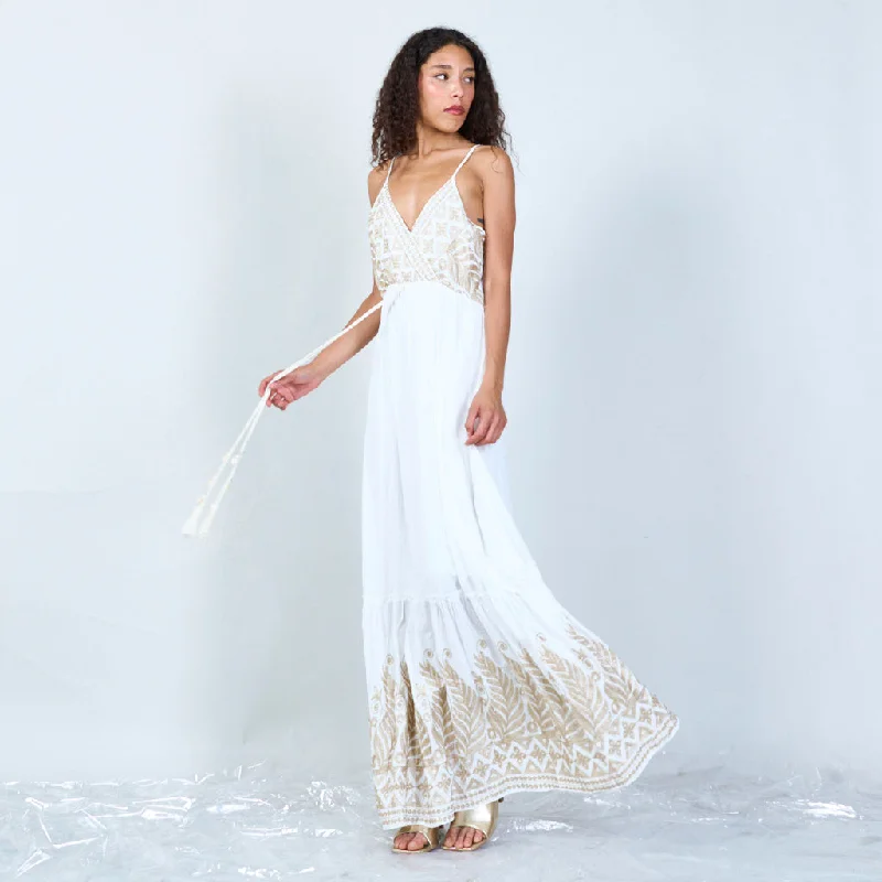 Floral print wrap maxi dress wholesale Stylish Boho Chic Maxi Dress