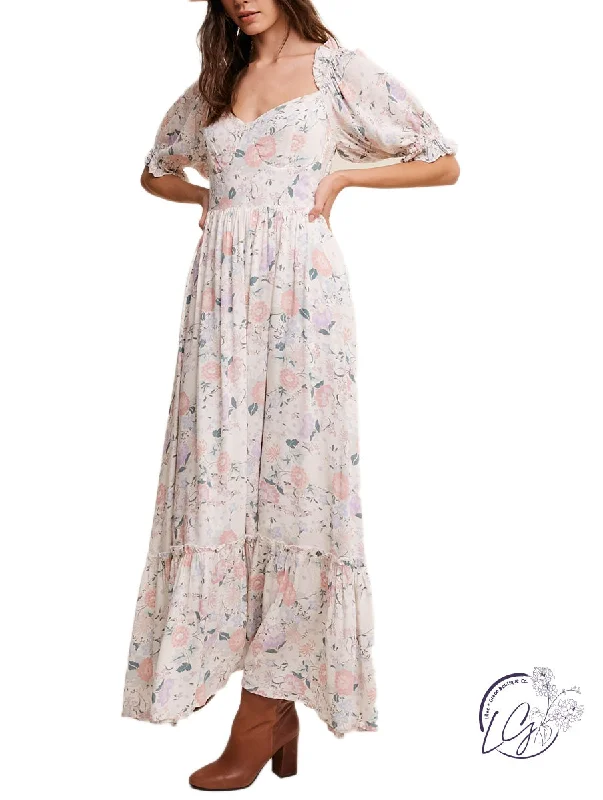 Roughing It Maxi Dress Elegant Maxi Dress with Ruffles