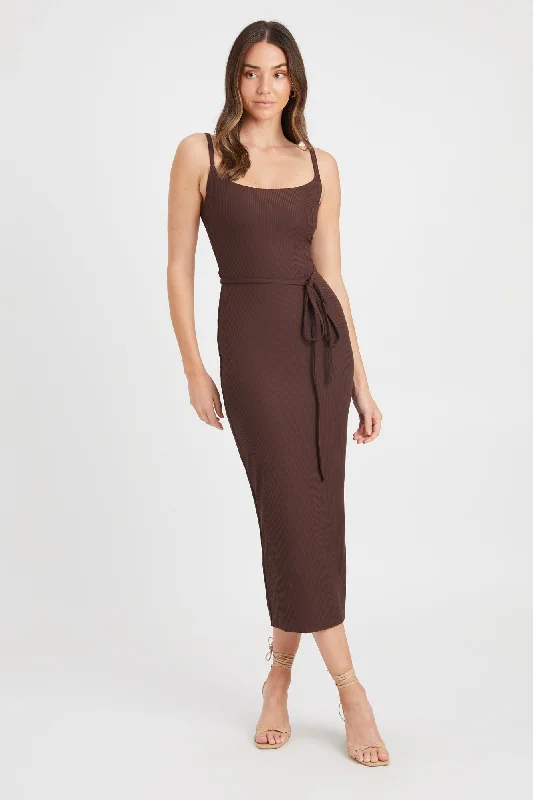Hanson Midi Dress Cozy A-Line Midi Dress