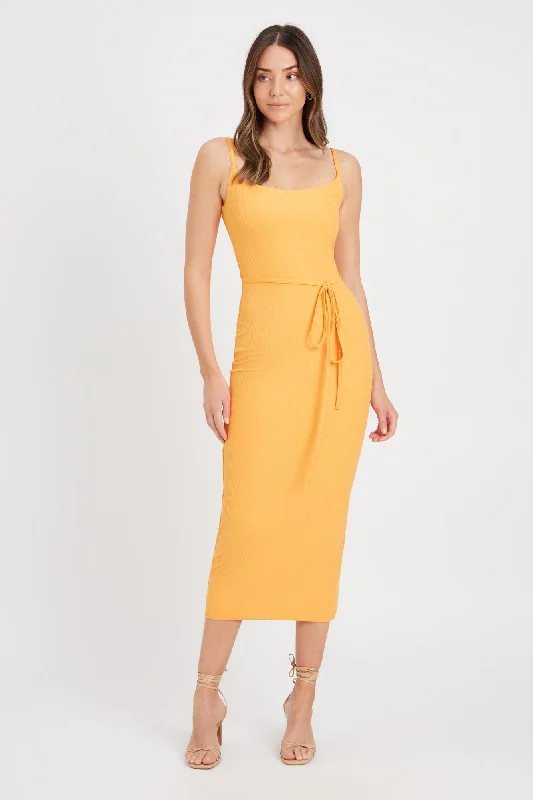 Hanson Midi Dress Comfortable Denim Midi Dress