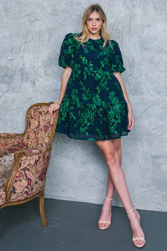 CALIFORNIA SUNRISE WOVEN MINI DRESS Comfortable Smocked Mini Dress