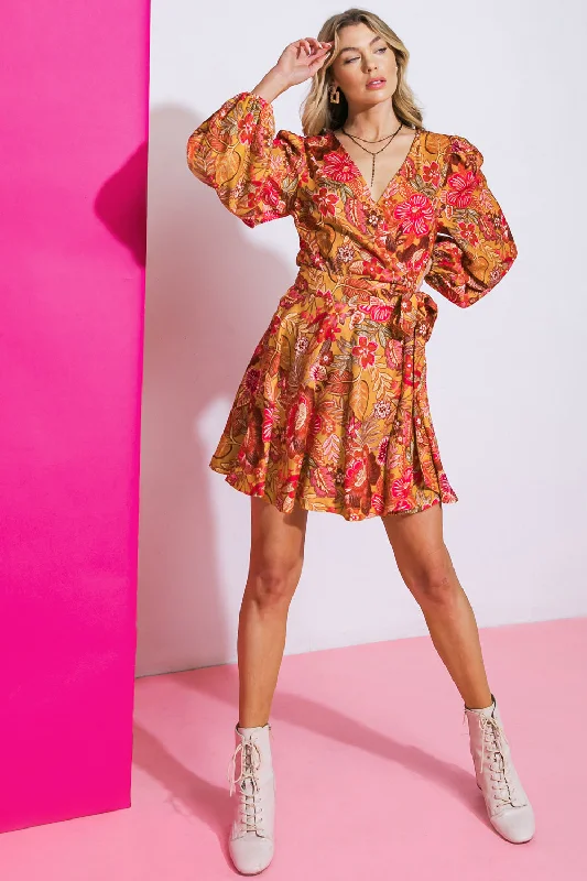 AROUND THE TIME WOVEN MINI DRESS Elegant Tulle Mini Dress