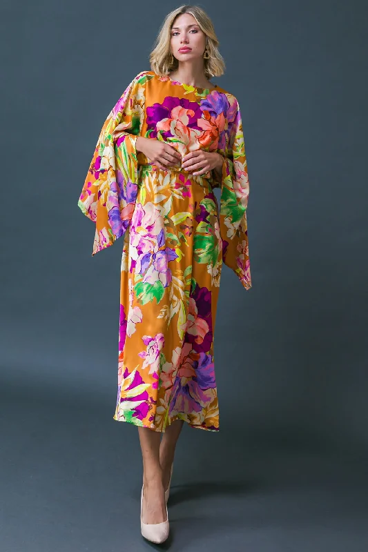 CAN YOU IMAGINE WOVEN MIDI DRESS Cozy T-shirt Midi Dress