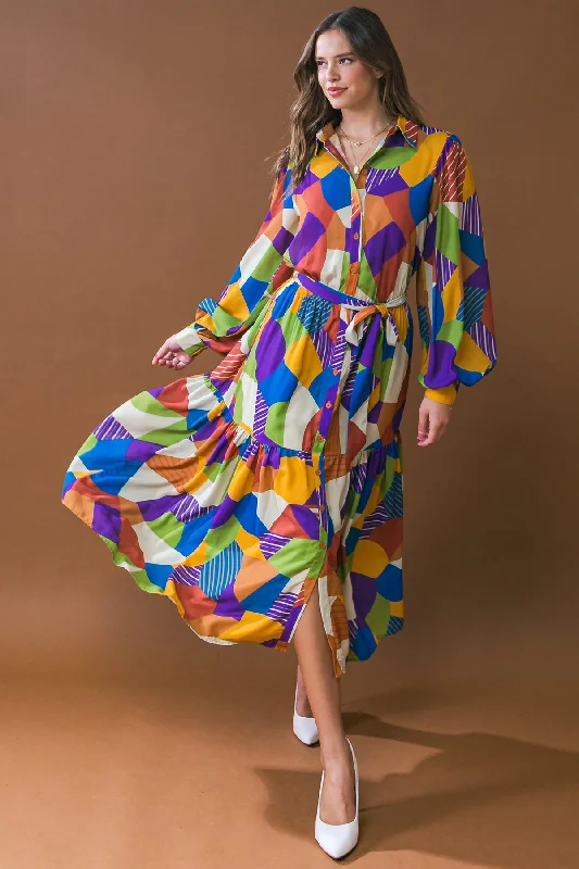 REMARKABLE FLAIR WOVEN MIDI DRESS Cozy Ribbed Knit Midi Dress