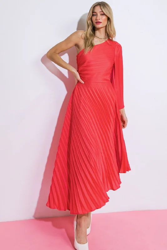 WRITE THIS DOWN WOVEN MIDI DRESS Elegant Satin Slip Midi Dress