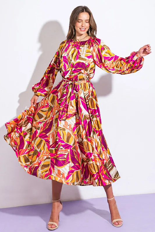 SEARCHING FOR THE ONE WOVEN MIDI DRESS Comfortable Adjustable Strap Midi Dress