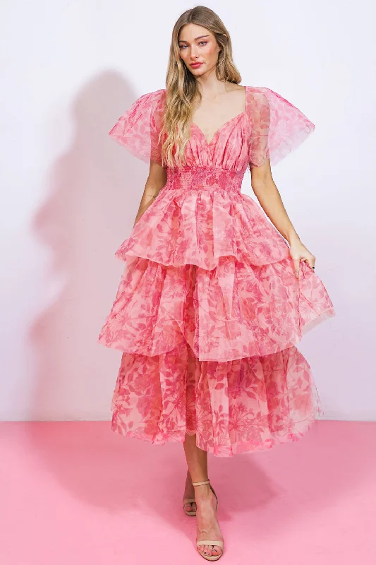 BE STILL MY HEART WOVEN MIDI DRESS Stylish Satin Midi Dress