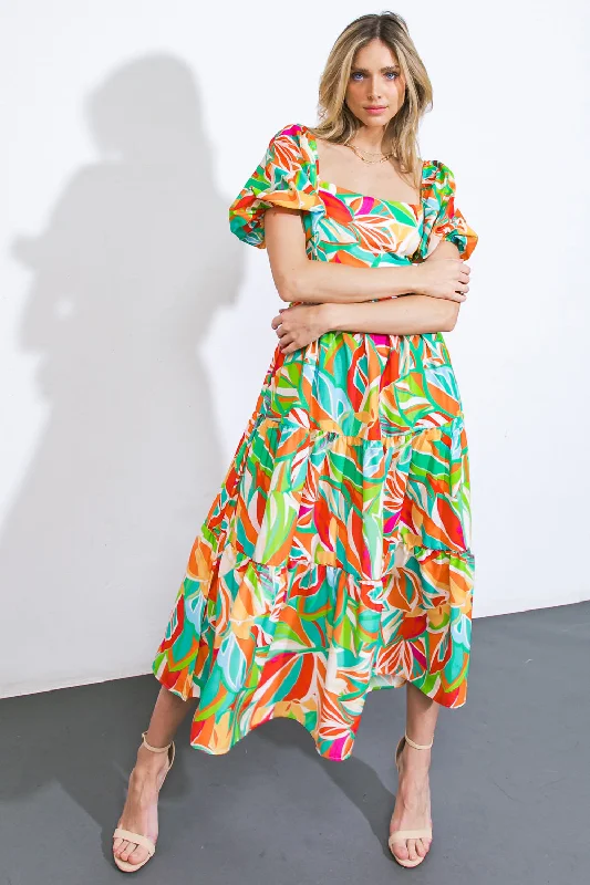 LONG LOST LOVER WOVEN MIDI DRESS Chic Bohemian Midi Dress
