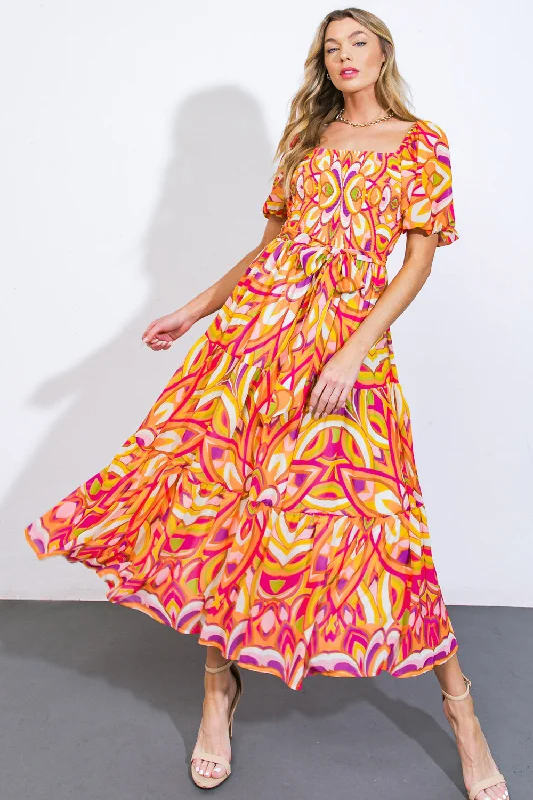 IT'S YOUR PLACE WOVEN MIDI DRESS Elegant Satin Button Midi Dress