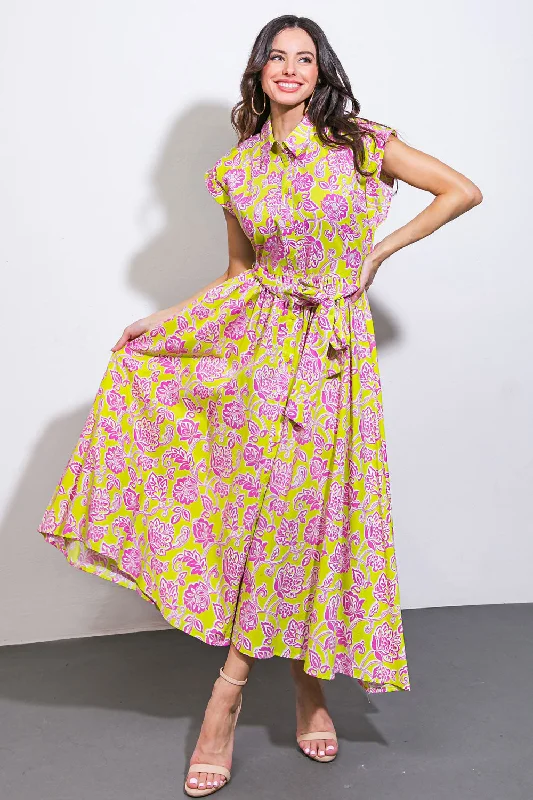 JUST ME AND YOU WOVEN MIDI DRESS Stylish Cold Shoulder Midi Dress