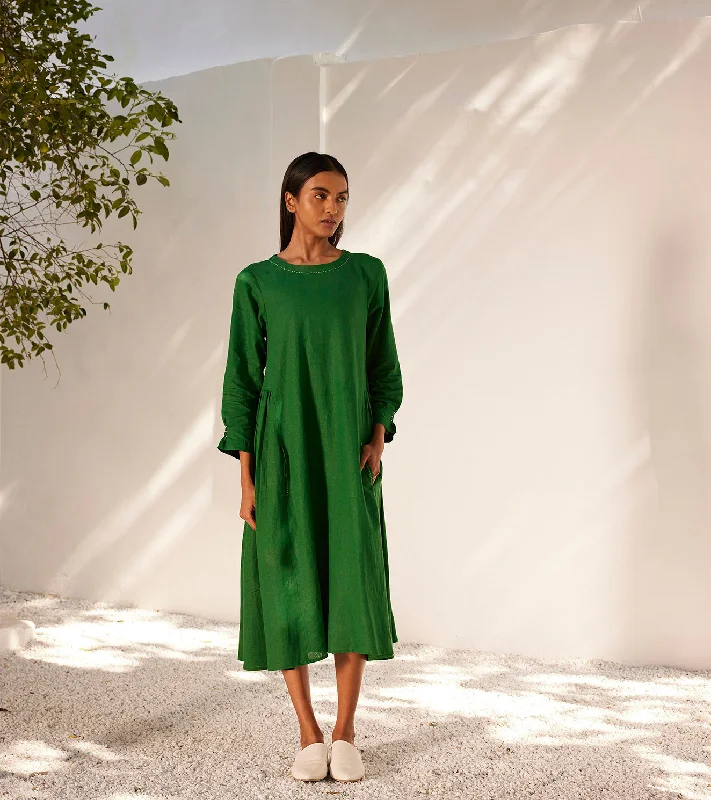 Late Spring Midi Dress Comfortable Ribbed Midi Dress