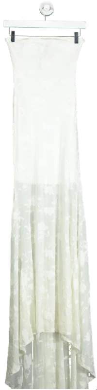 Misspap White Maxi Dress UK 6 Elegant Lace Maxi Dress