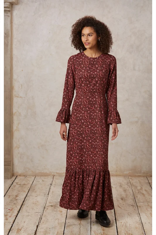 PEOPLE TREE - V&A Glendale Maxi Dress Stylish Boho Chic Maxi Dress