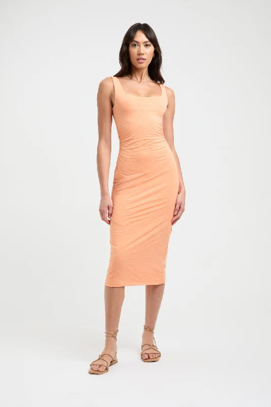Sascha Midi Dress Trendy Ruched Side Midi Dress