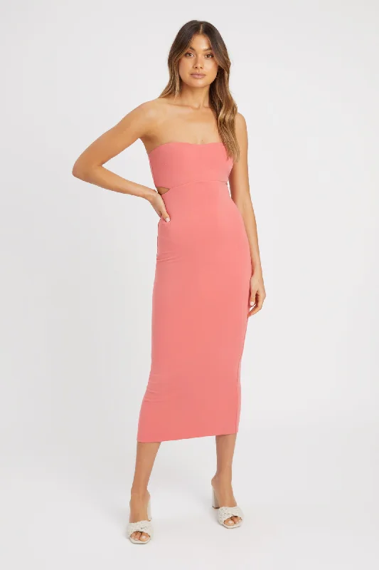 Solange Midi Dress Trendy Bodycon Midi Dress