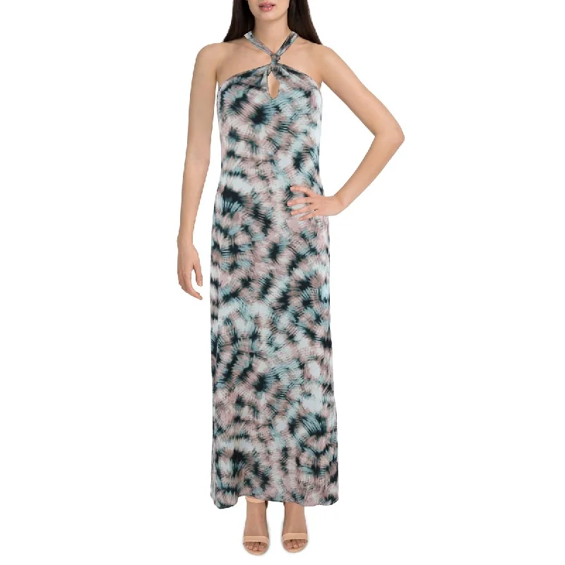 Tart Womens Kaila Printed Sleeveles Maxi Dress Trendy V-Neck Maxi Dress