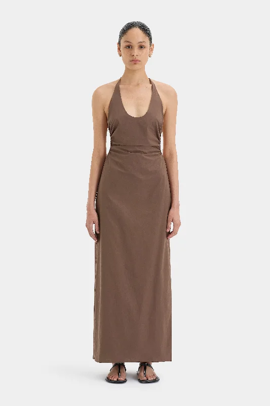 Venezia Midi Dress Trendy Smocked Waist Midi Dress