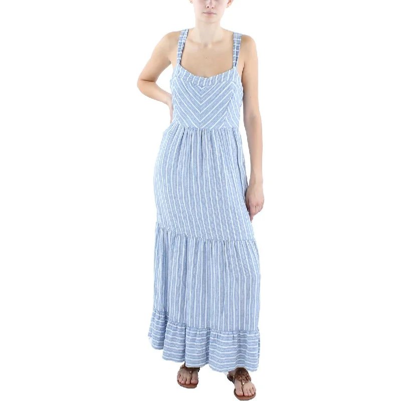 Z Supply Womens Striped Long Maxi Dress Fashionable Layered Maxi Dress