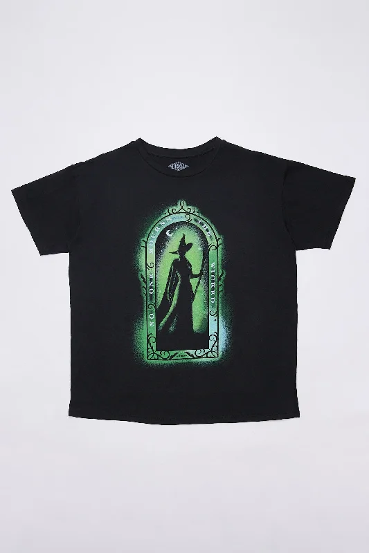 Wicked Mirror Witch Graphic Relaxed Tee Anti-Shrink Durable Soft