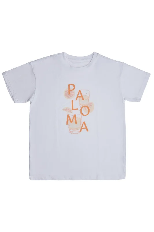 Paloma Graphic Relaxed Tee Solid Color Striped Floral
