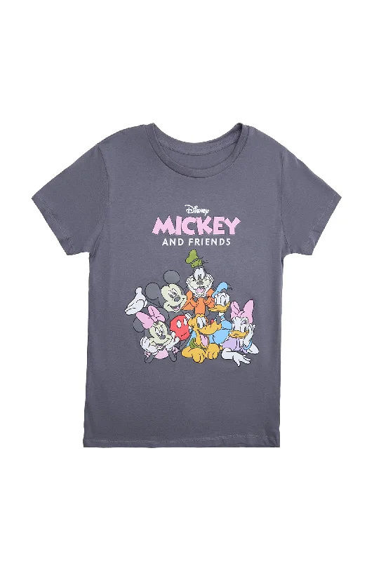 Mickey Mouse And Friends Graphic Classic Tee Mesh Blend Leather Blend Suede Blend