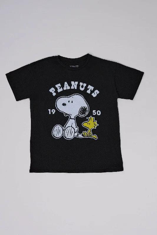 Peanuts Snoopy And Woodstock 1950 Graphic Relaxed Tee Cozy Warm Stylish