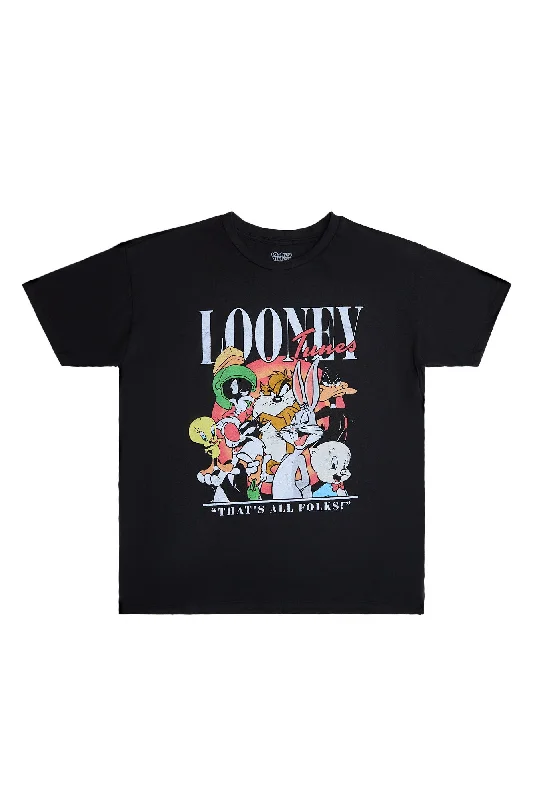 Looney Tunes Graphic Classic Tee Graphic Embroidered Appliqued