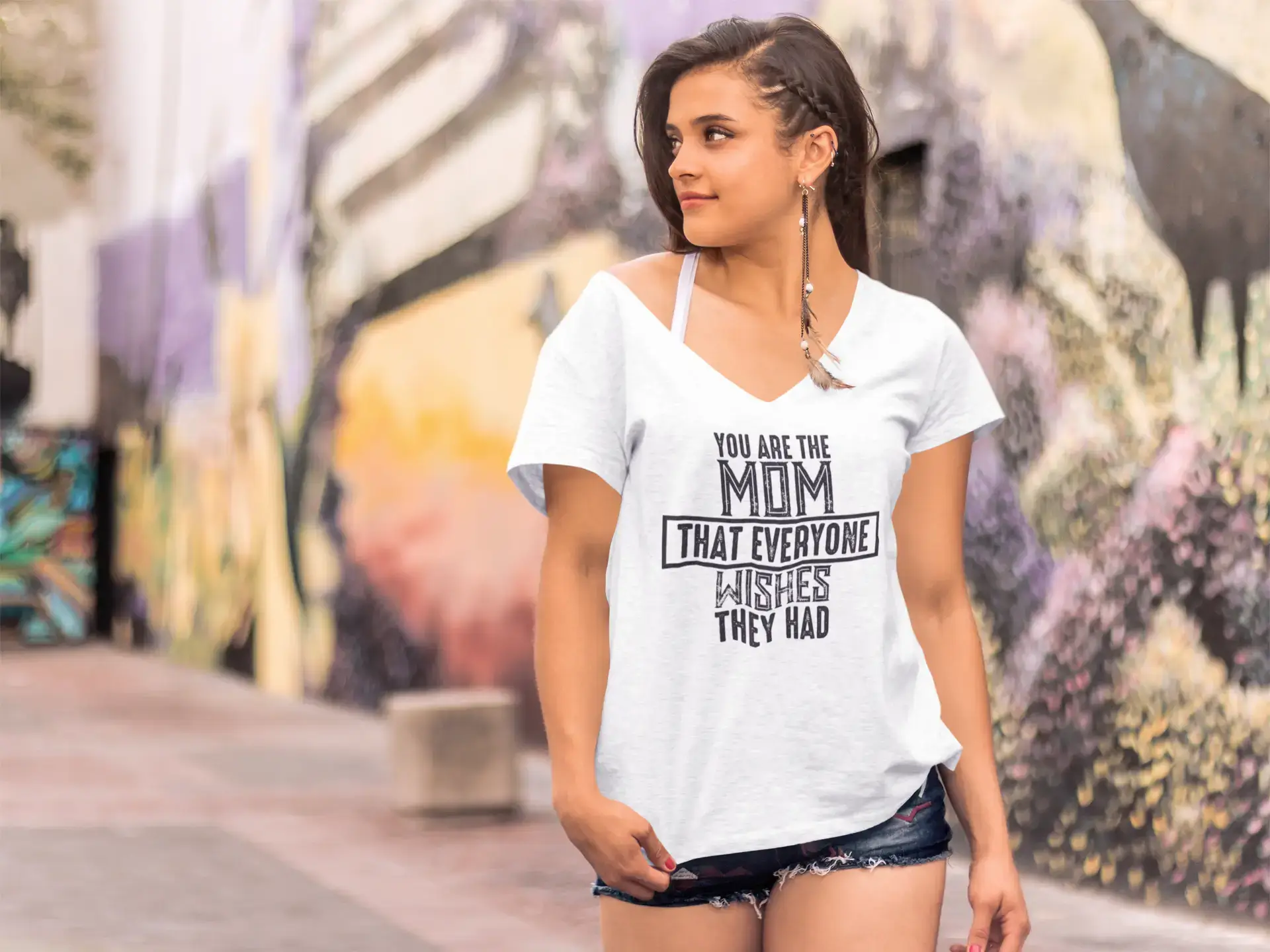 ULTRABASIC Women's T-Shirt You are the Mom That Everyone Wishes They Had - Short Sleeve Tee Shirt Tops Terry Blend Velvet Blend Canvas Blend ULTRABASIC Women's T-Shirt You are the Mom That Everyone Wishes They Had - Short Sleeve Tee Shirt Tops Terry Blend Velvet Blend Canvas Blend