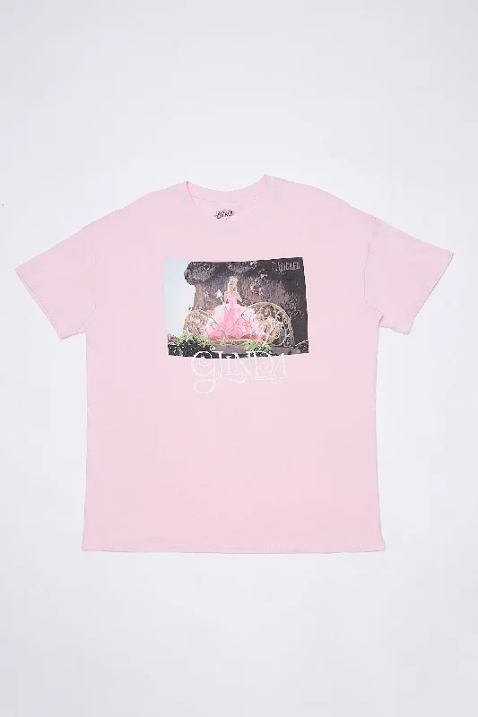 Glinda The Good Witch Wicked Graphic Relaxed Tee Collared T-Shirt Boat Neck A-Line