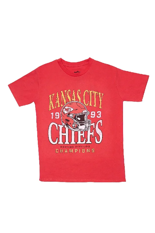 Kansas City Chiefs Graphic Relaxed Tee Cashmere Blend Cotton Blend Poly Blend