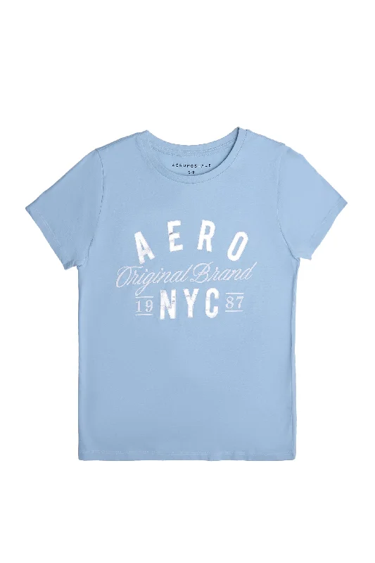 AERO Original Brand Graphic Classic Tee Collared Crew Neck Turtle Neck