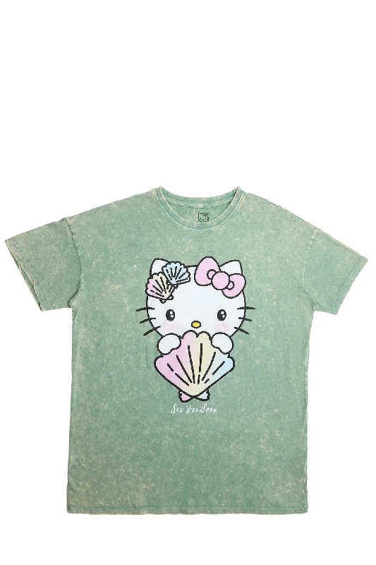 Hello Kitty Mermaid Graphic Relaxed Tee Lace Blend Ribbed Blend Corduroy Blend