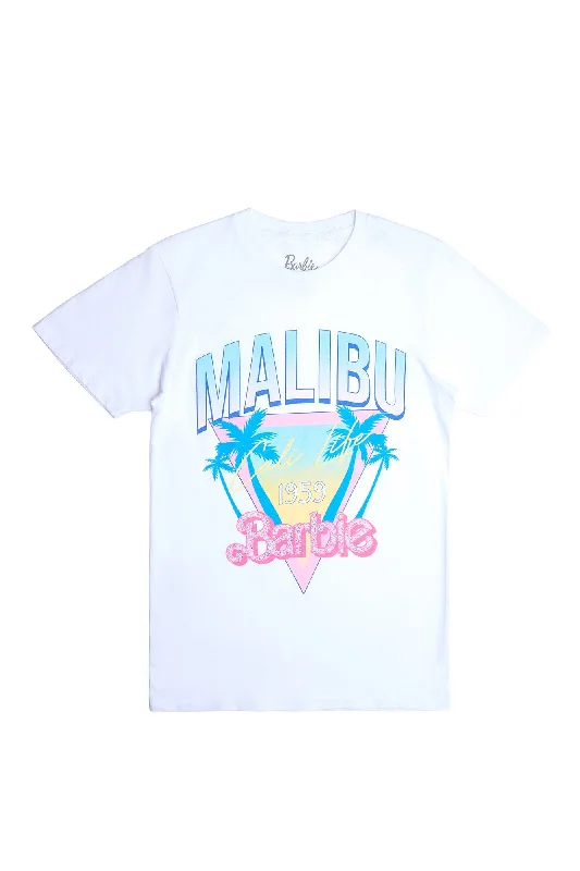 Barbie Malibu Cali Life Graphic Relaxed Tee Mesh Canvas Denim