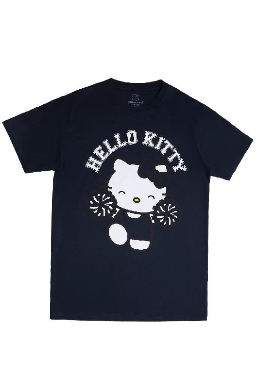 Hello Kitty Cheer Graphic Classic Tee Wool Fabric Cashmere Fabric Tweed Fabric