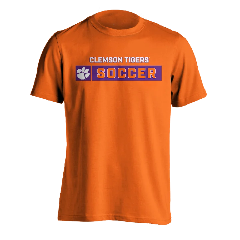 Clemson Tigers Soccer Tee |  Dry Fit Hooded Caped Shawl Collar