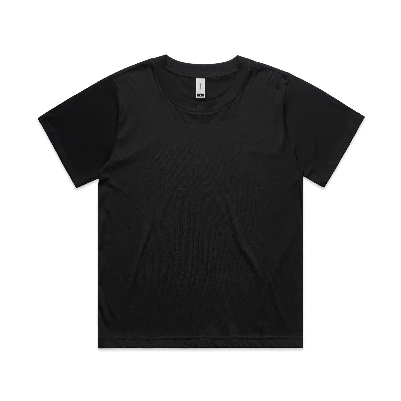 AS Colour Martina Tee - Black Hooded Caped Shawl Collar